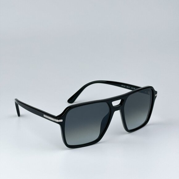 Prada PR20YS 1AB06T BRAND NEW Sunglasses Black Grey Unisex Pilot main image 5